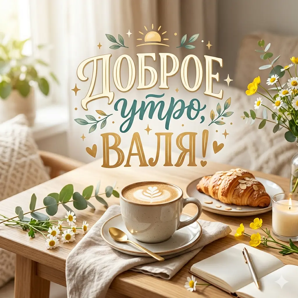 Картинки Доброе утро Валя