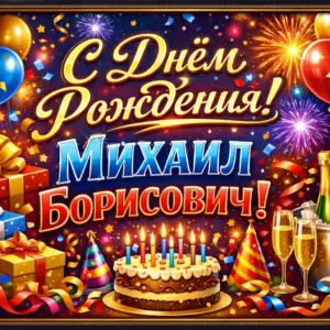 С Днем Рождения Михаил Борисович С Днем Рождения Михаил Борисович
