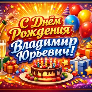 С Днем рождения Владимир Юрьевич С Днем рождения Владимир Юрьевич
